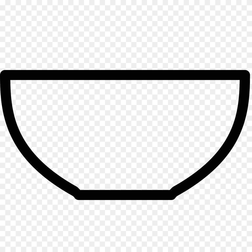 Salad Bowl Icon, Gray Free Transparent Png