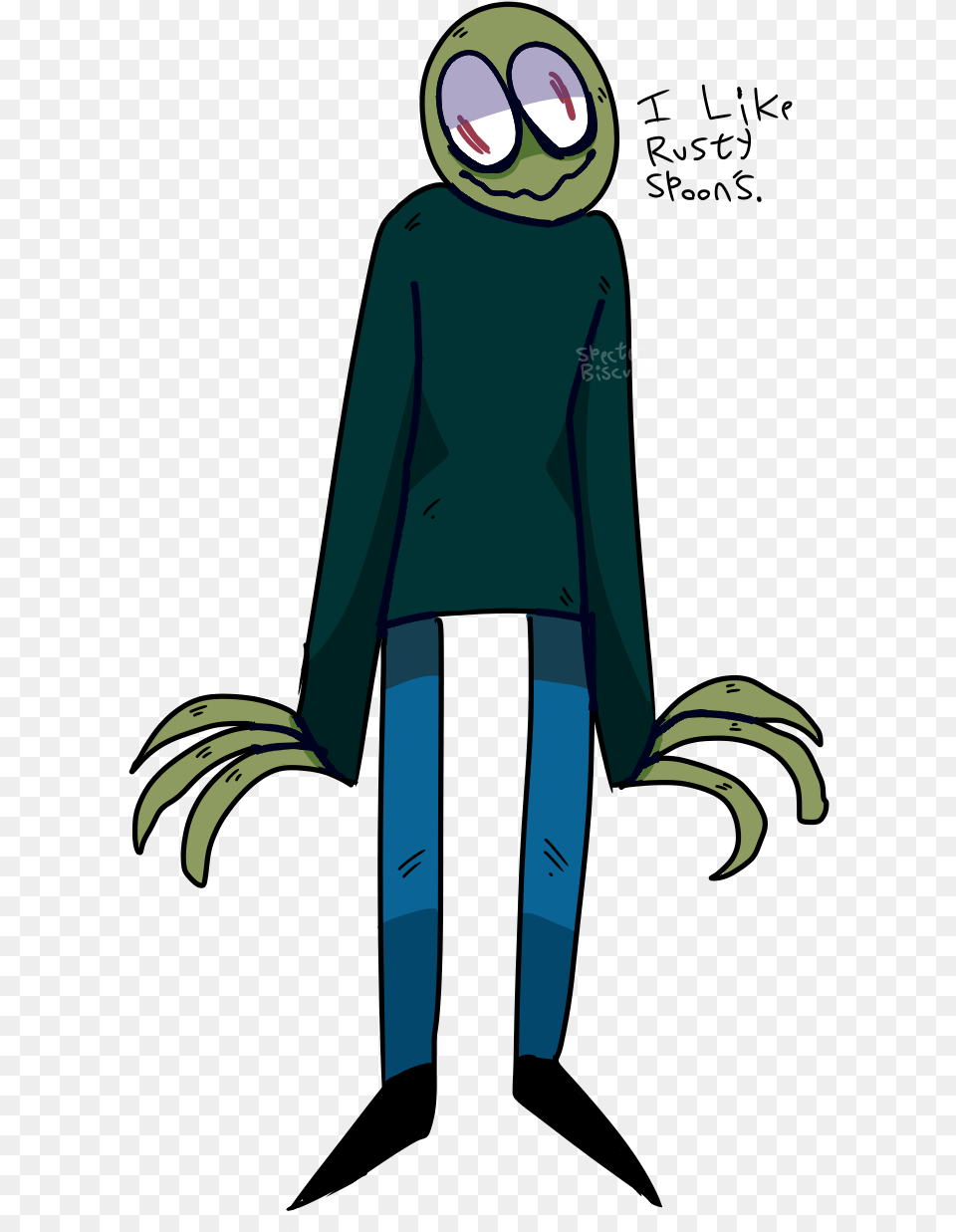 Salad Fingers By Specterbiscuits Salad Fingers By Specterbiscuits Salad Fingers, Clothing, Sleeve, Long Sleeve, Knitwear Png