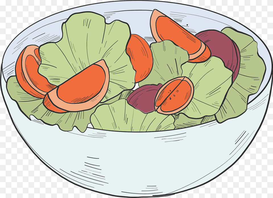 Salad For Lunch Clipart, Food, Meal, Food Presentation, Face Free Png Download