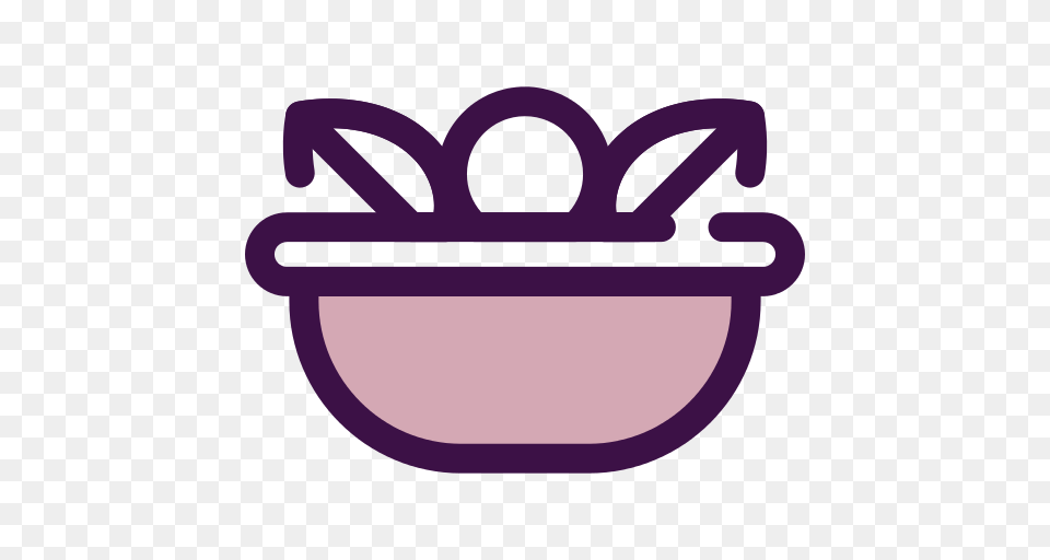 Salad Icon, Accessories, Bowl, Purple, Jewelry Free Png Download