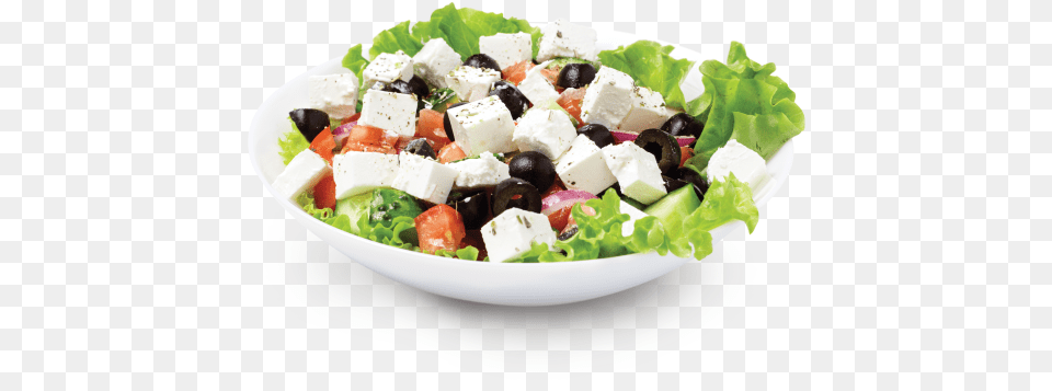 Salad Image Greek Salad White Background, Food, Lunch, Meal, Food Presentation Free Png Download