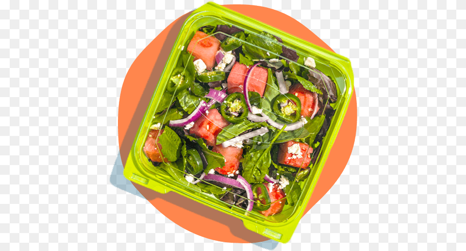 Salad In A To Go Box Garden Salad, Food, Lunch, Meal Free Png Download