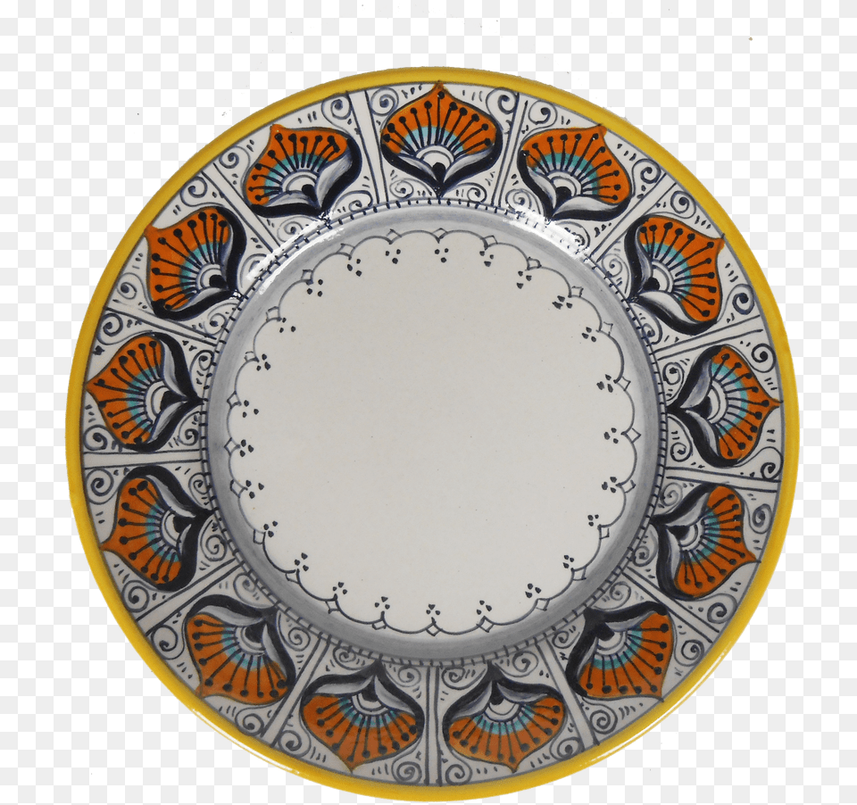 Salad Plate Peacock Pattern Plate, Art, Dish, Food, Meal Free Png Download