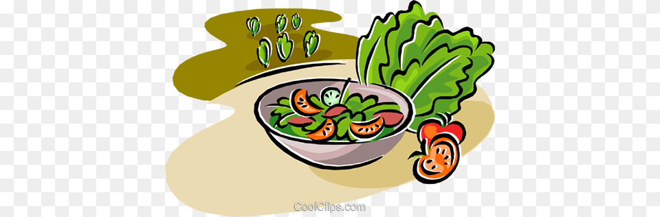 Salad Royalty Vector Clip Art Illustration, Food, Lunch, Meal, Dynamite Free Png