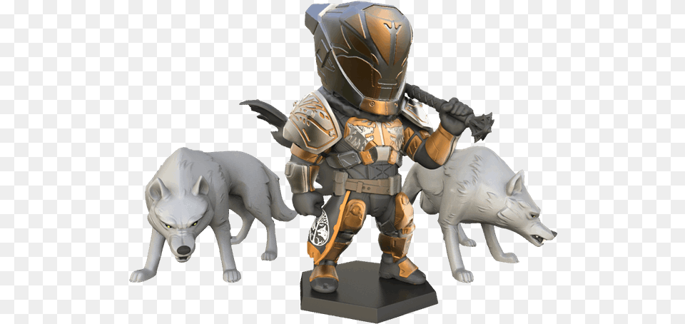 Saladin And The Iron Wolves Figure Destiny Saladin Figure, Animal, Baby, Canine, Dog Free Png Download