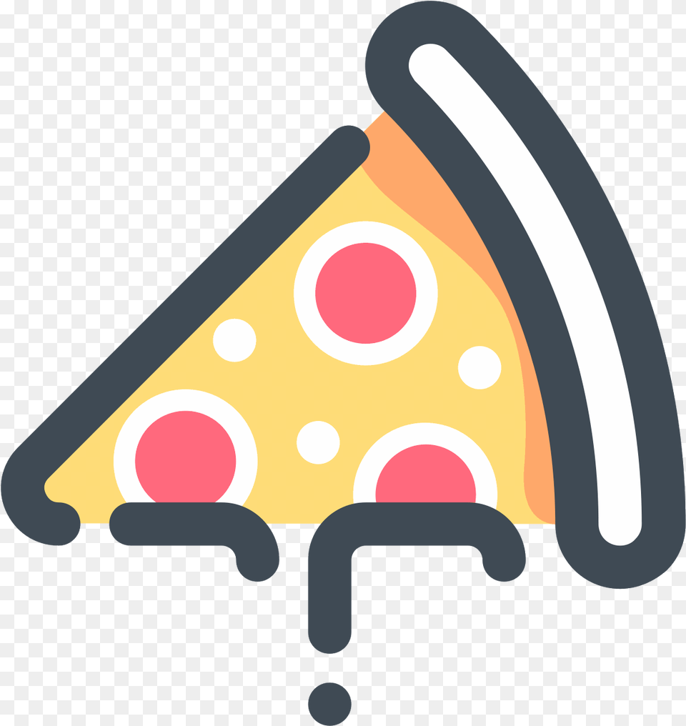 Salami Pizza Icon Pizza Icon Transparent, Clothing, Hat, Triangle, Lighting Free Png Download