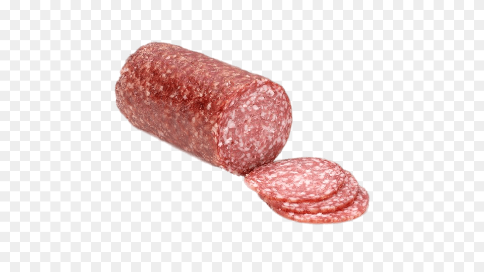 Salami Roll And 3 Slices, Food, Meat, Pork Free Png