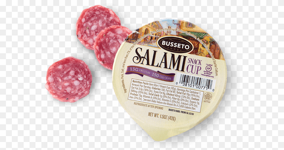 Salami Snack Cups Product Shot Busseto Foods, Food, Cheese Free Transparent Png