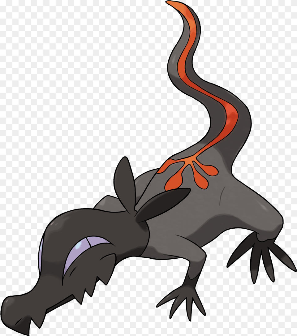 Salandit Rgb 300dpi Pokemon Sun And Moon Salandit, Animal, Fish, Sea Life, Shark Free Png