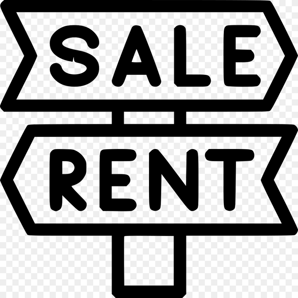 Sale And Rent Icon, Sign, Symbol, Road Sign Free Transparent Png