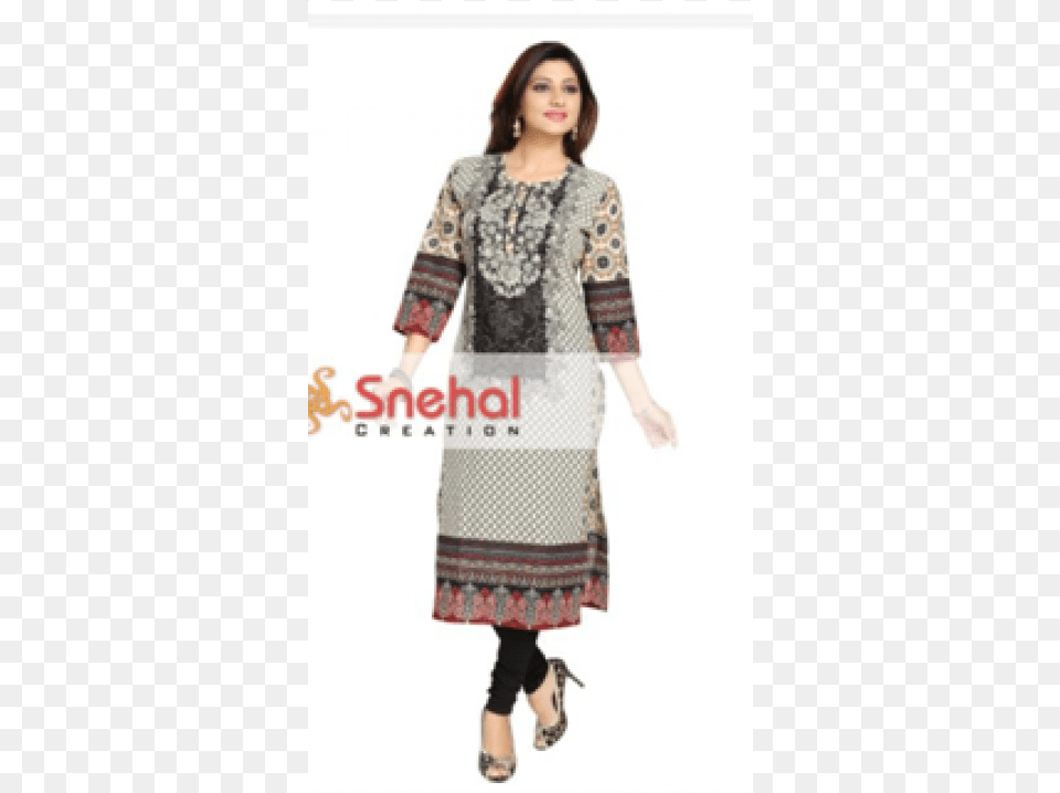 Sale Cotton Kurti Formal Wear, Adult, Blouse, Clothing, Female Free Png Download
