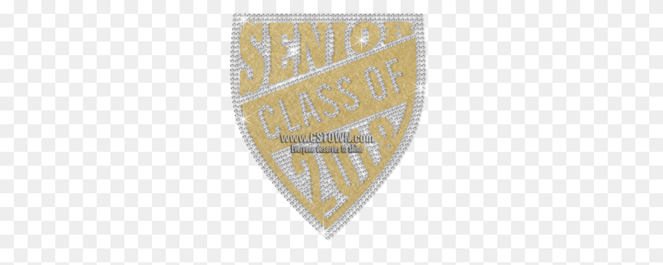 Sale Golden Senior Class Diamante Badge Label, Logo, Symbol, Armor, Shield Free Png Download