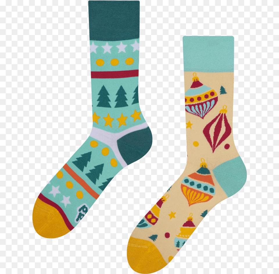 Sale Good Mood Socks Christmas Balls Sock, Clothing, Hosiery Free Png Download