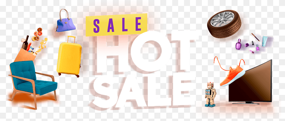 Sale Hot Sale Graphic Design, Chair, Furniture, Accessories, Bag Free Png Download
