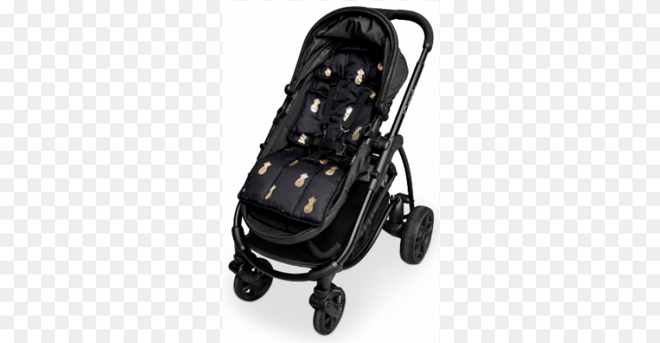 Sale Outlook Cotton Pram Liner Black With Gold Foil Outlook Get Foiled Cotton Pram Liner, Stroller, E-scooter, Transportation, Vehicle Free Transparent Png