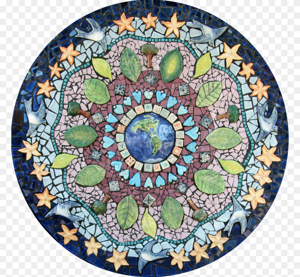 Salem Peace Mosaic Mandala Lr, Art, Tile Free Png Download