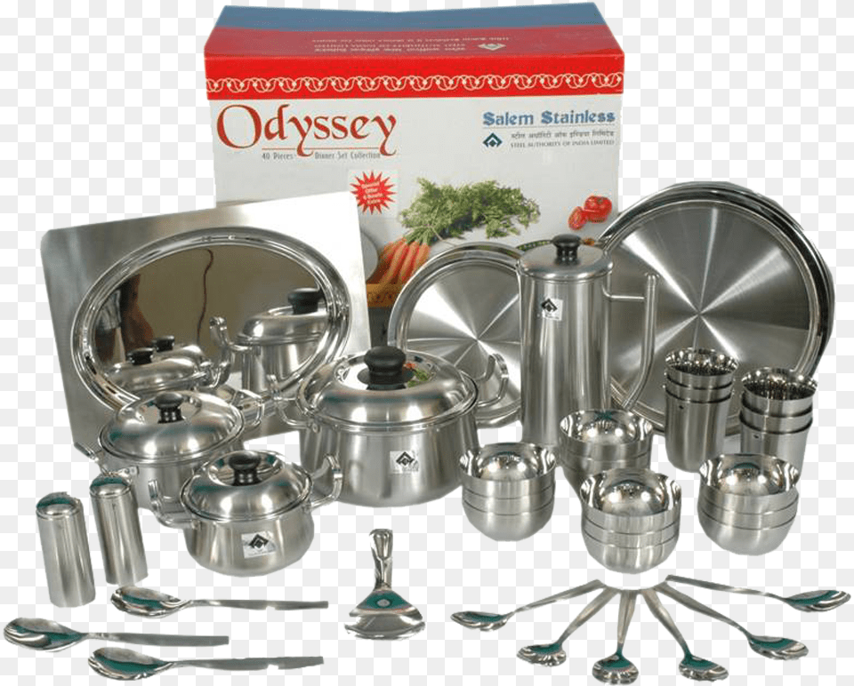 Salem Stainless Steel Dinner Set, Cutlery, Cookware, Spoon, Pot Free Transparent Png