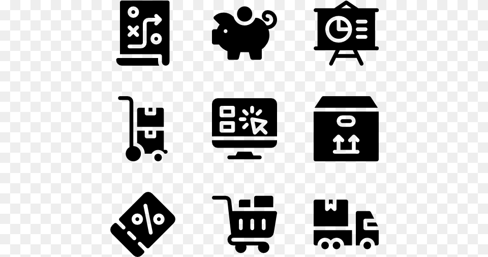 Sales Finance Icon, Gray Png Image
