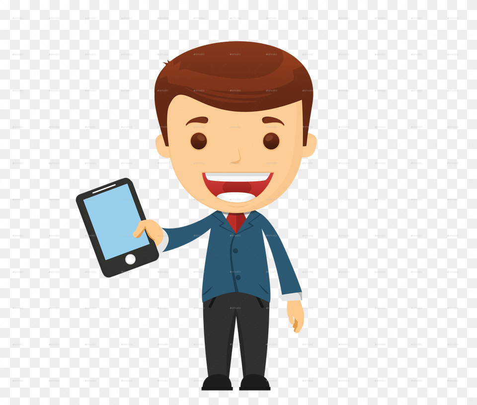 Sales Person Person On Phone Cartoon, Baby, Face, Head, Photography Free Transparent Png