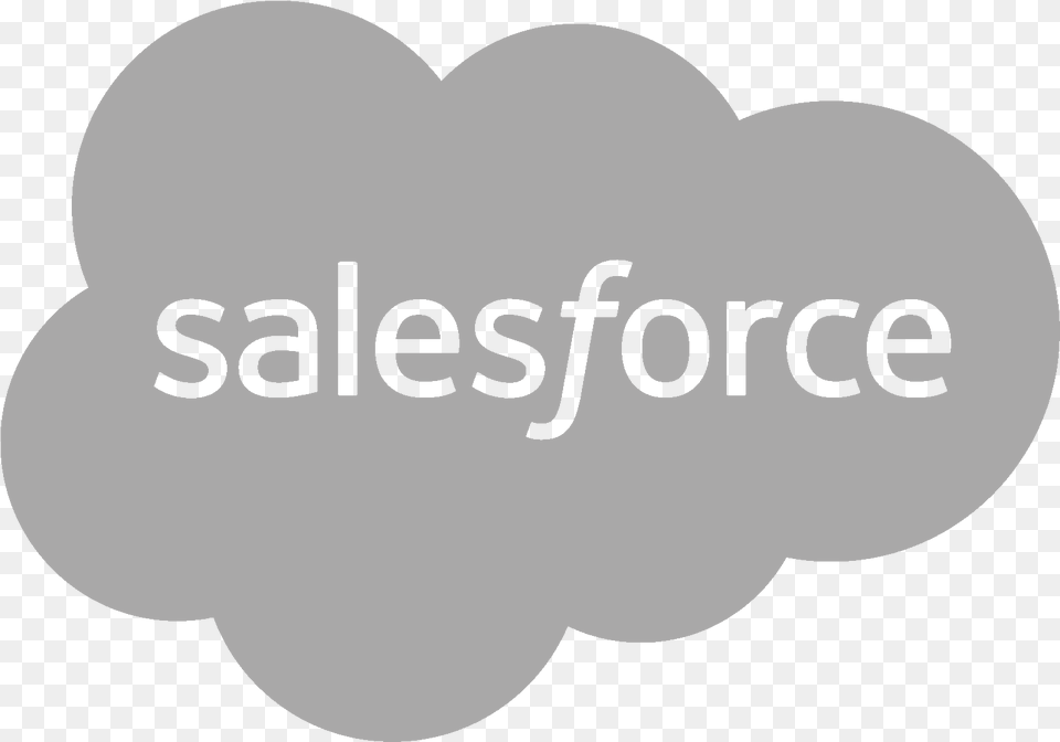 Salesforce Logo Black And White, Sticker, Text Free Png Download