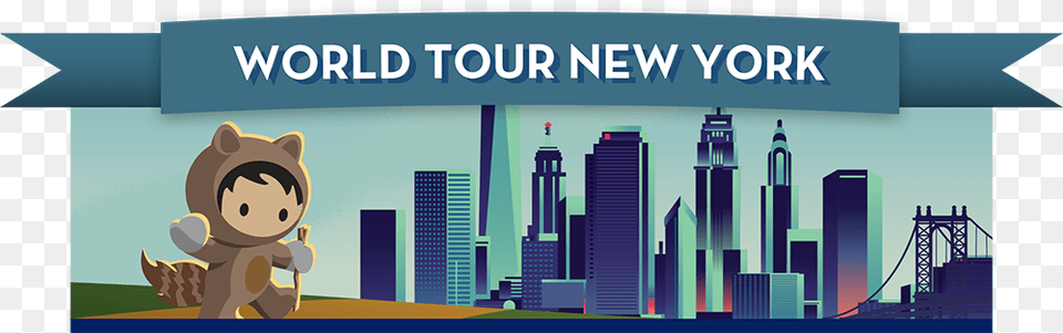 Salesforce World Tour New York, Animal, Mammal, City, Bear Free Png