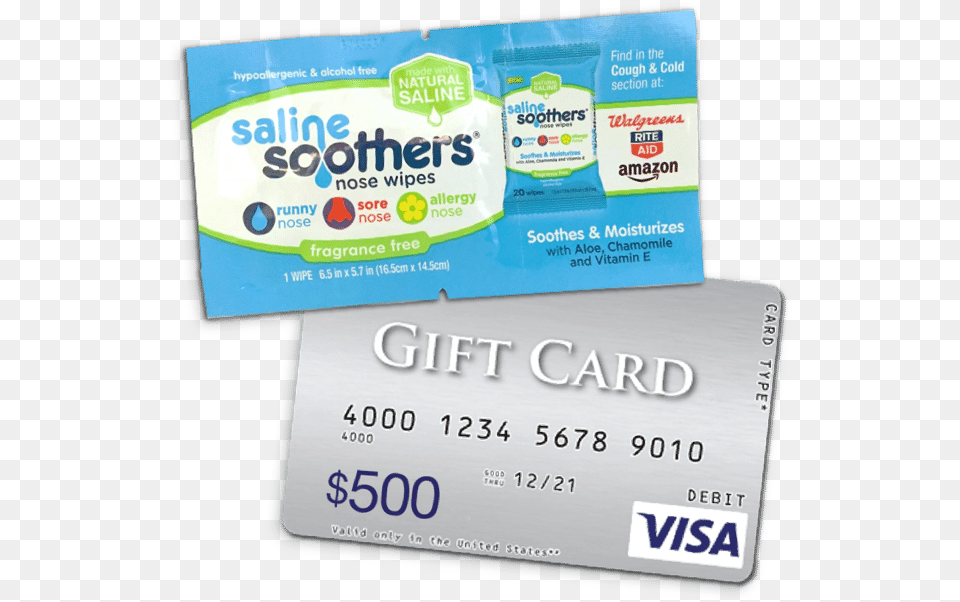 Salinesoothers Visa Visa Gift Card, Text, Credit Card Free Png Download