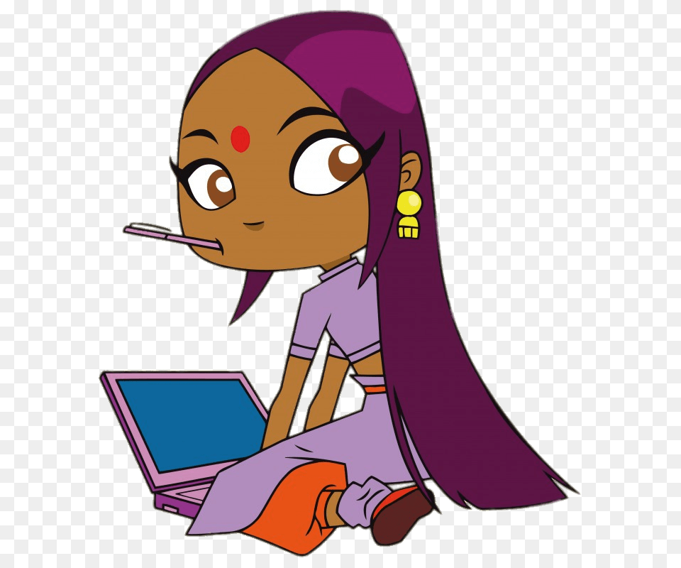 Sally Bollywood Working On Her Computer, Baby, Face, Head, Person Free Png