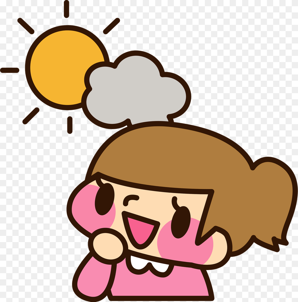Sally Girl Is Enjoying A Sunny Day Clipart, Dynamite, Weapon, Cartoon Free Png