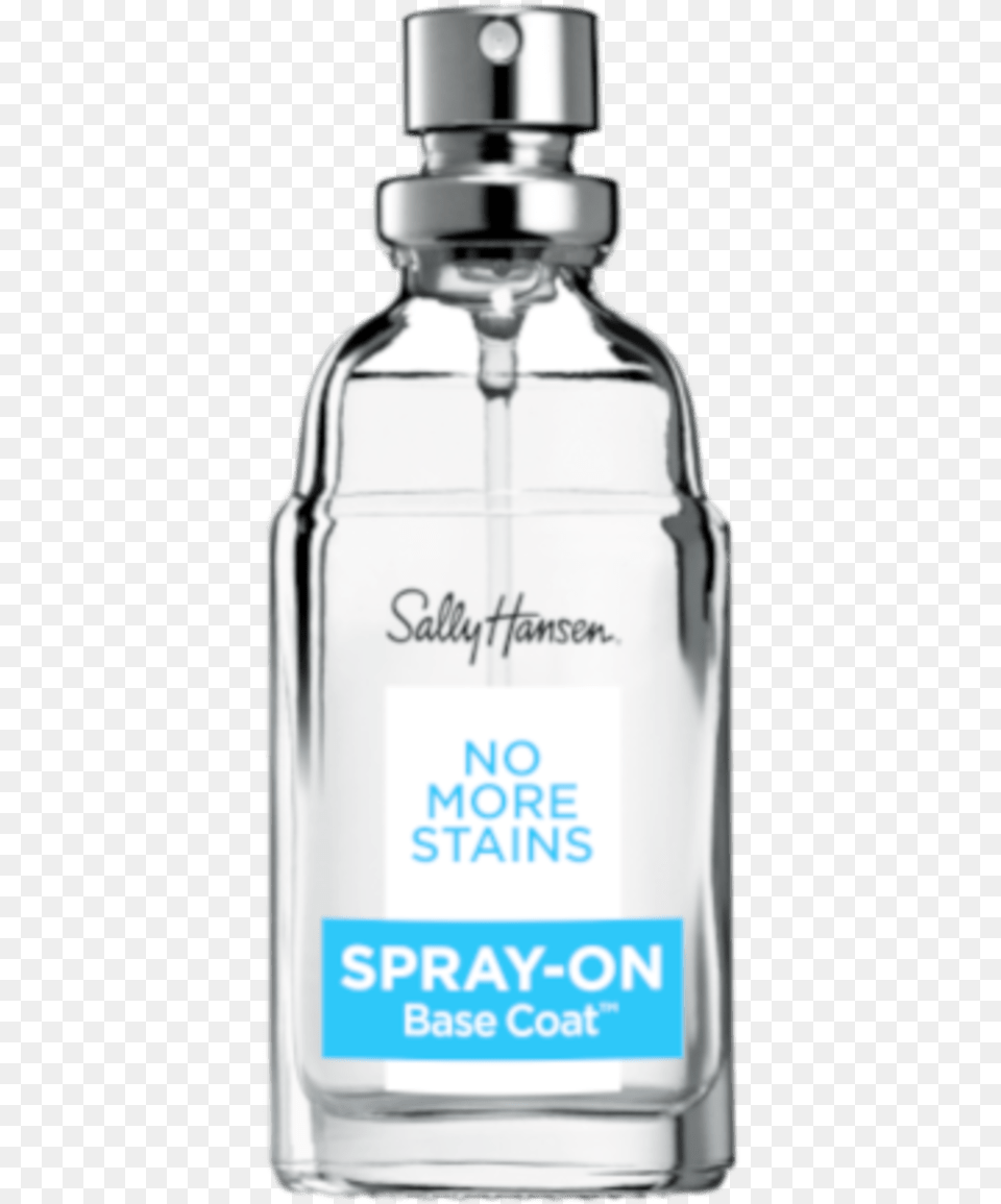 Sally Hansen No More Stains Spray On Base Coat, Bottle, Cosmetics, Perfume Png Image