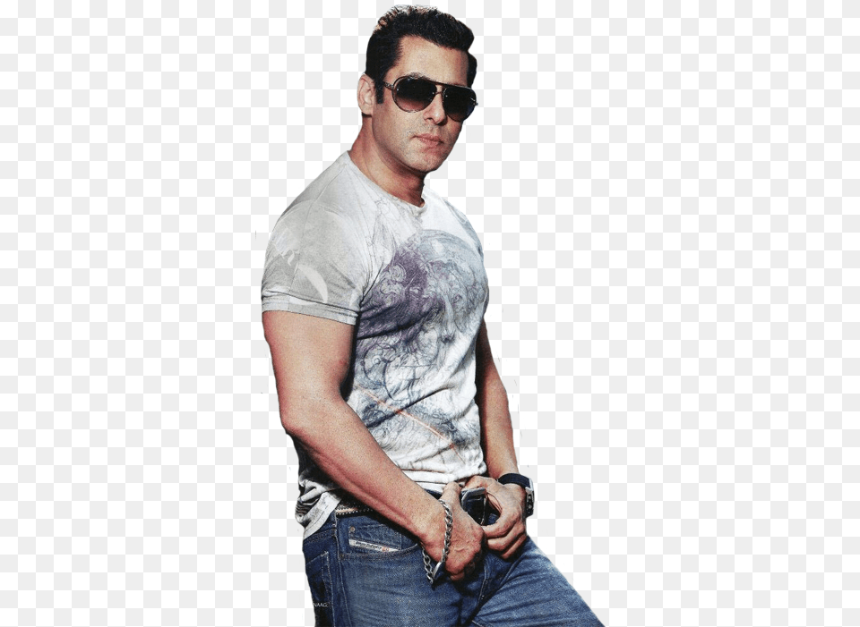Salman Khan Bollywood Actor Salman Khan, Accessories, T-shirt, Clothing, Adult Png Image