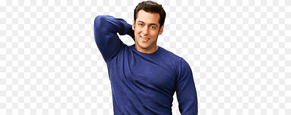 Salman Khan Salman Khan In Blue T Shirt, Clothing, Sleeve, T-shirt, Long Sleeve Free Png Download