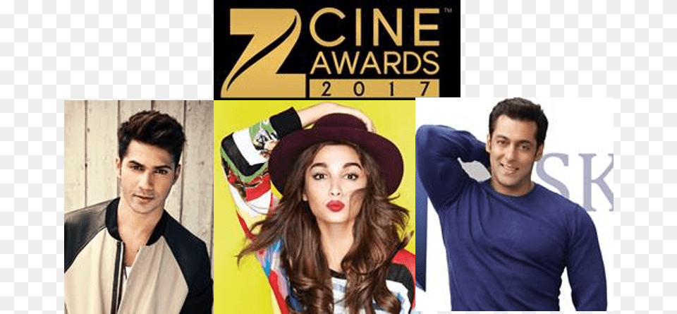 Salman Varun Amp Alia To Set The Zee Cine Awards 2017 Album Cover, Hat, T-shirt, Clothing, Cap Free Png