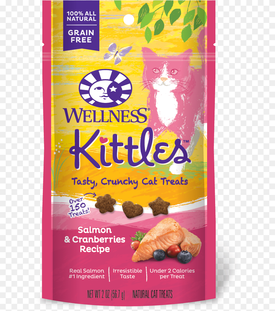 Salmon Amp Cranberries Wellness Kittles, Advertisement, Poster, Animal, Cat Free Transparent Png