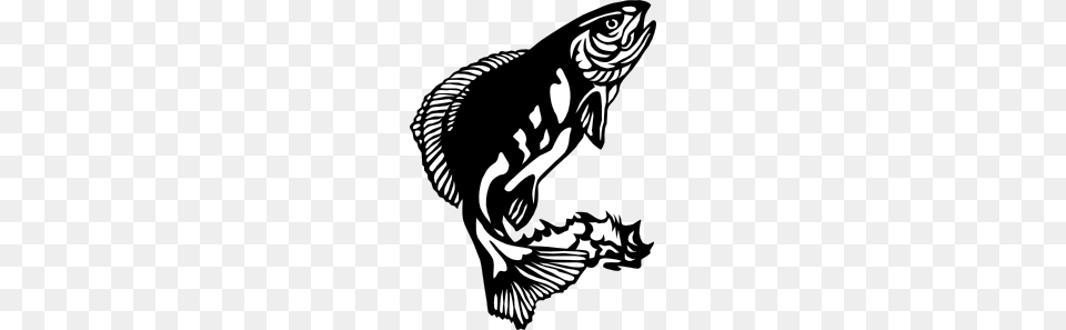 Salmon Fish Clip Art, Stencil, Smoke Pipe, Animal, Sea Life Free Transparent Png