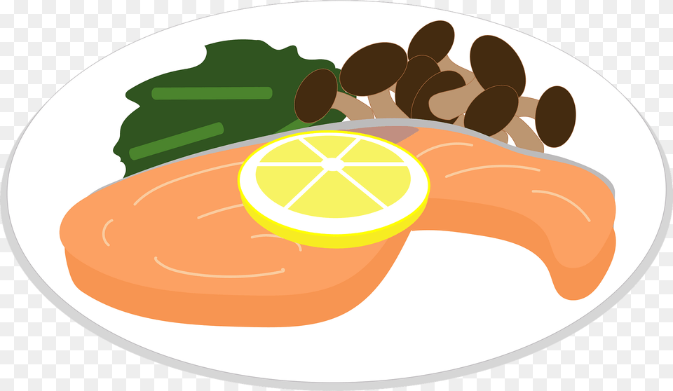 Salmon Meuniere Food Clipart, Meal, Lunch, Dish, Citrus Fruit Free Png Download