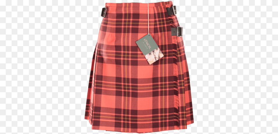 Salmon Mini Kilt Plaid, Clothing, Skirt, Tartan Png