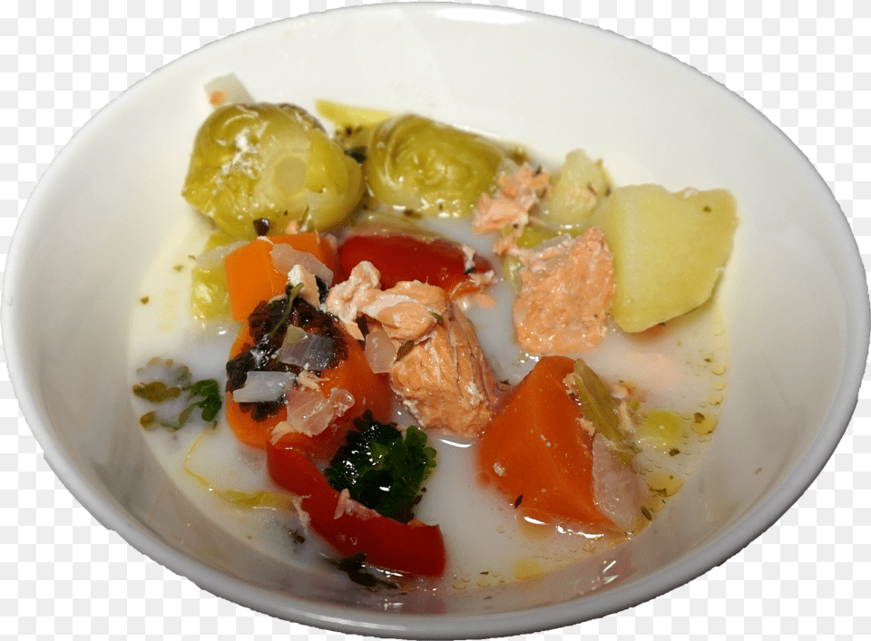 Salmon Soup Fruit Salad Free Png
