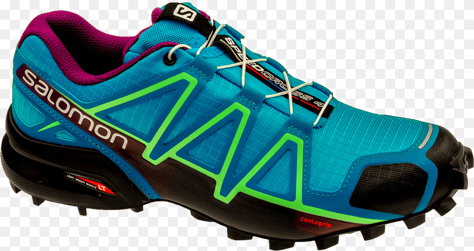 Salomon Speedcross 4 W Hawaiian Surf Salomon Speedcross, Clothing, Footwear, Running Shoe, Shoe Free Transparent Png