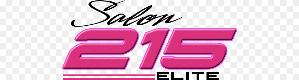 Salon 215 Elite Horizontal, Purple, Light, Text, Neon Free Transparent Png