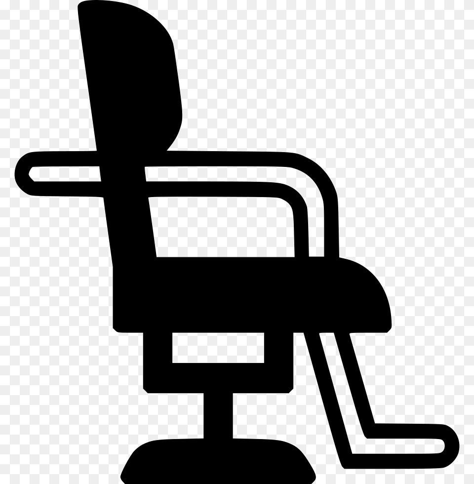 Salon Furniture Barber Hair Cutting Hairdresser Chair Icon, Device, Grass, Lawn, Lawn Mower Png