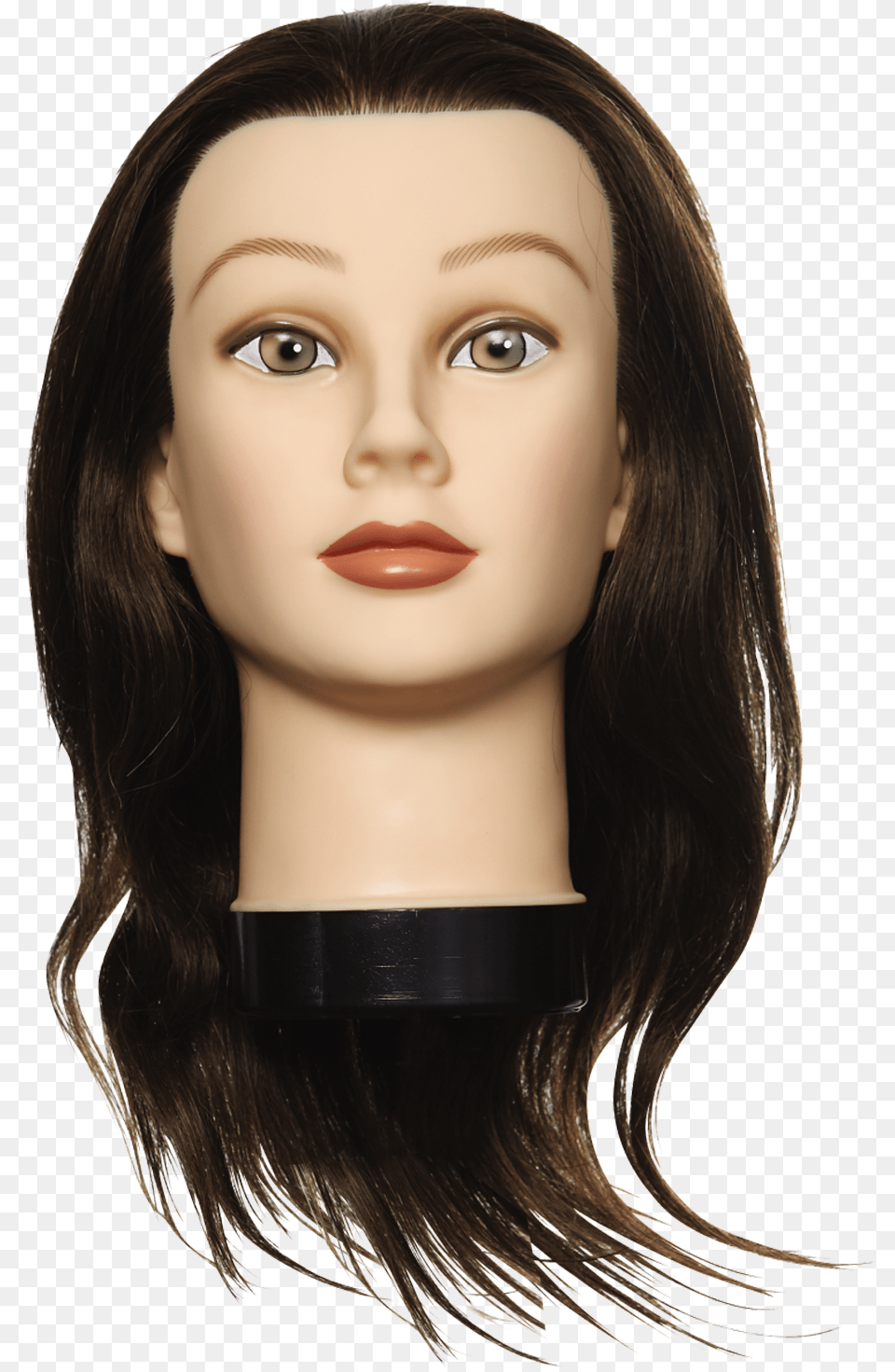 Salon Mannequin Head With Hair, Doll, Toy, Face, Person Free Png Download