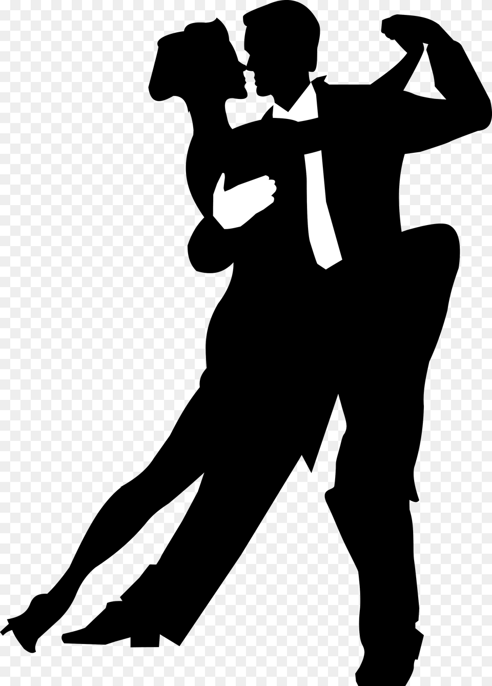 Salsa Dance Silhouette Picture Ballroom Dancing Silhouette, Tango, Dance Pose, Person, Leisure Activities Png
