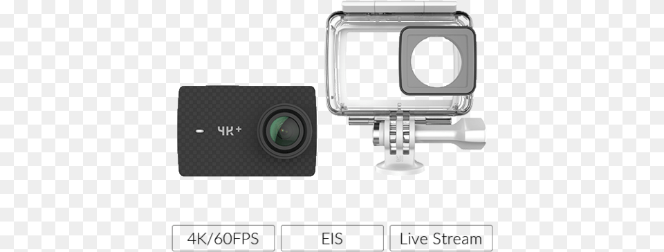 Salt 60fps Yi 4k Action Camera Waterproof Case White, Electronics, Video Camera, Speaker, Digital Camera Free Png Download