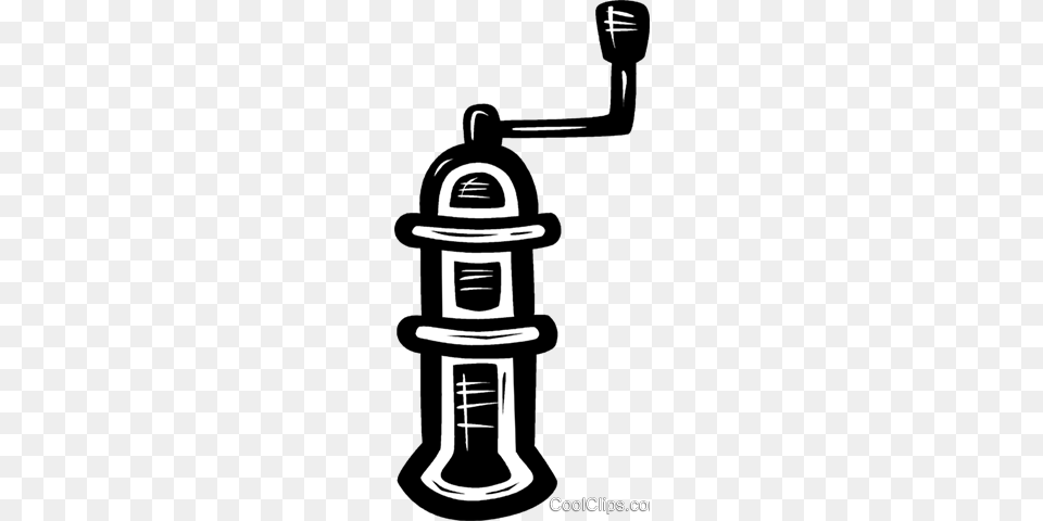 Salt And Pepper Mill Royalty Vector Clip Art Illustration, Electrical Device, Microphone Free Png