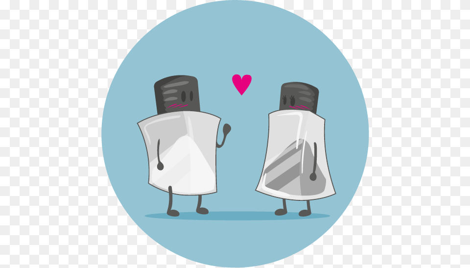 Salt And Pepper Shakers Salt And Pepper Cartoon, Clothing, Coat, Back, Body Part Free Png