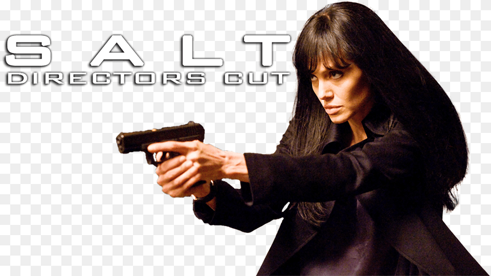 Salt Image Film Action Angelina Jolie, Adult, Weapon, Person, Handgun Free Png Download