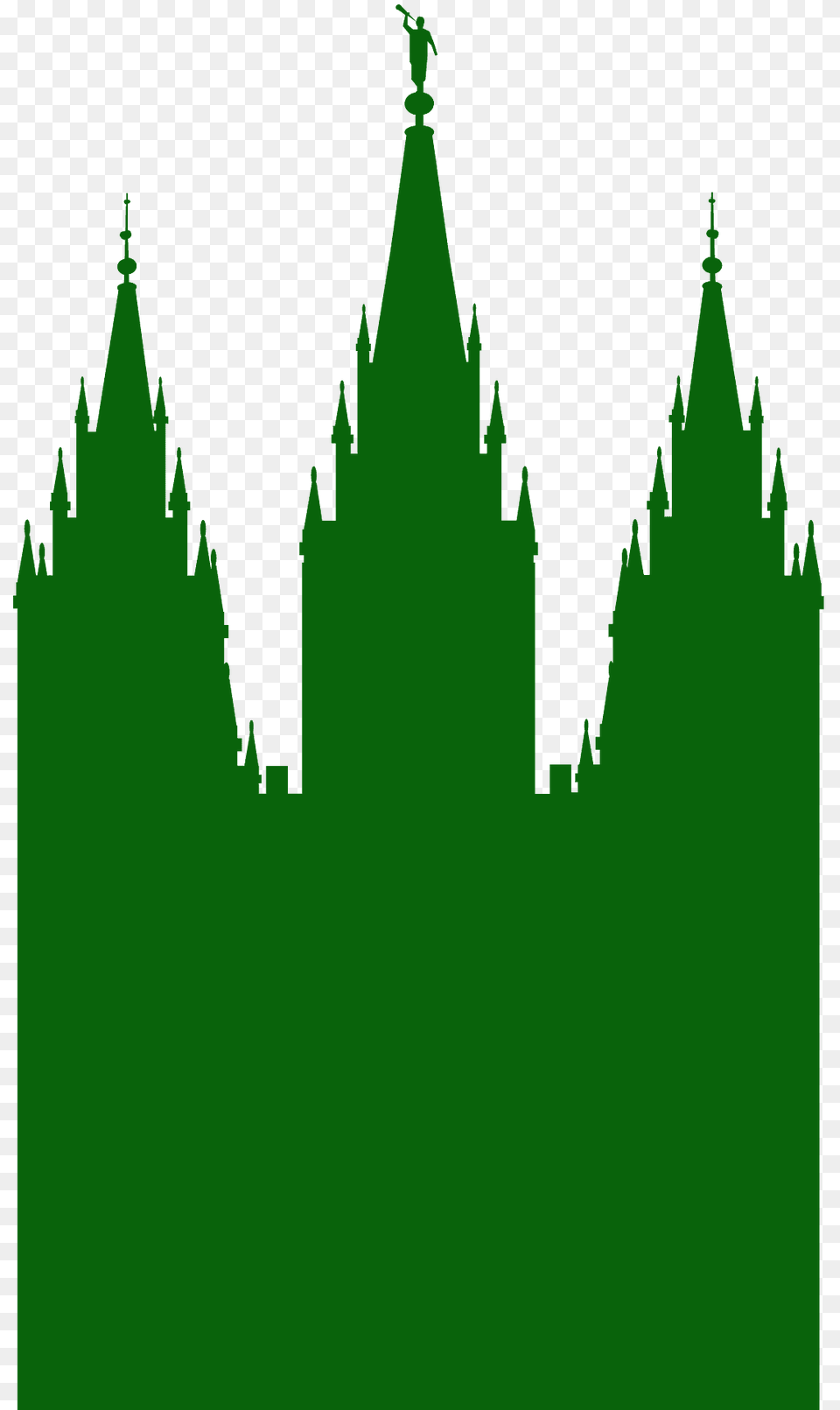 Salt Lake Temple Silhouette, Architecture, Building, Tower, Spire Free Png