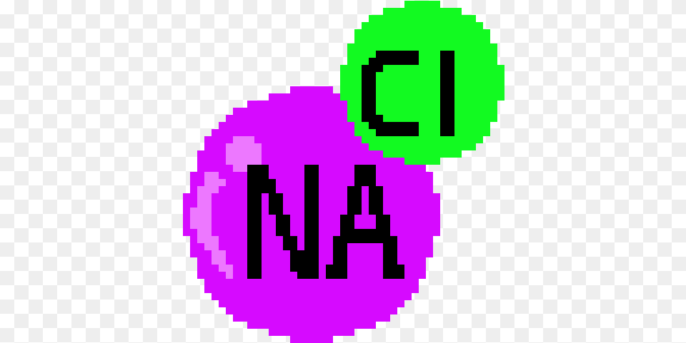 Salt Molecule Pixel Art Maker Circle, Purple, Green Free Transparent Png