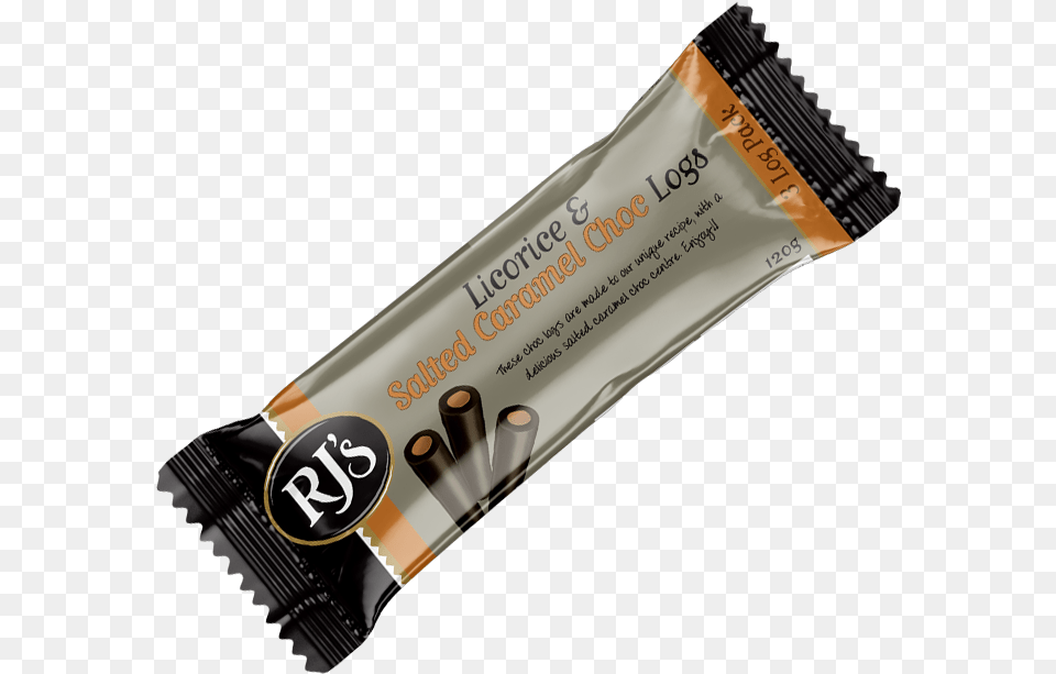 Salted Caramel Chocolate Logs Corrugated Tube Black Rubber, Food, Sweets Png Image