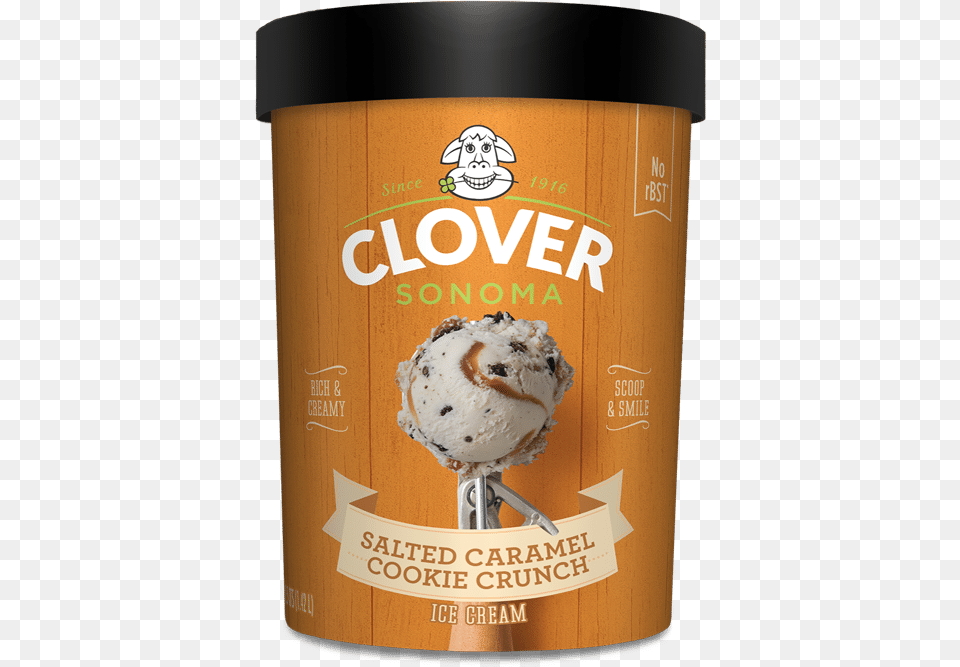 Salted Caramel Cookie Crunch Ice Cream Chocolate Milk Box Small Clover Sonoma, Dessert, Food, Ice Cream, Frozen Yogurt Png Image